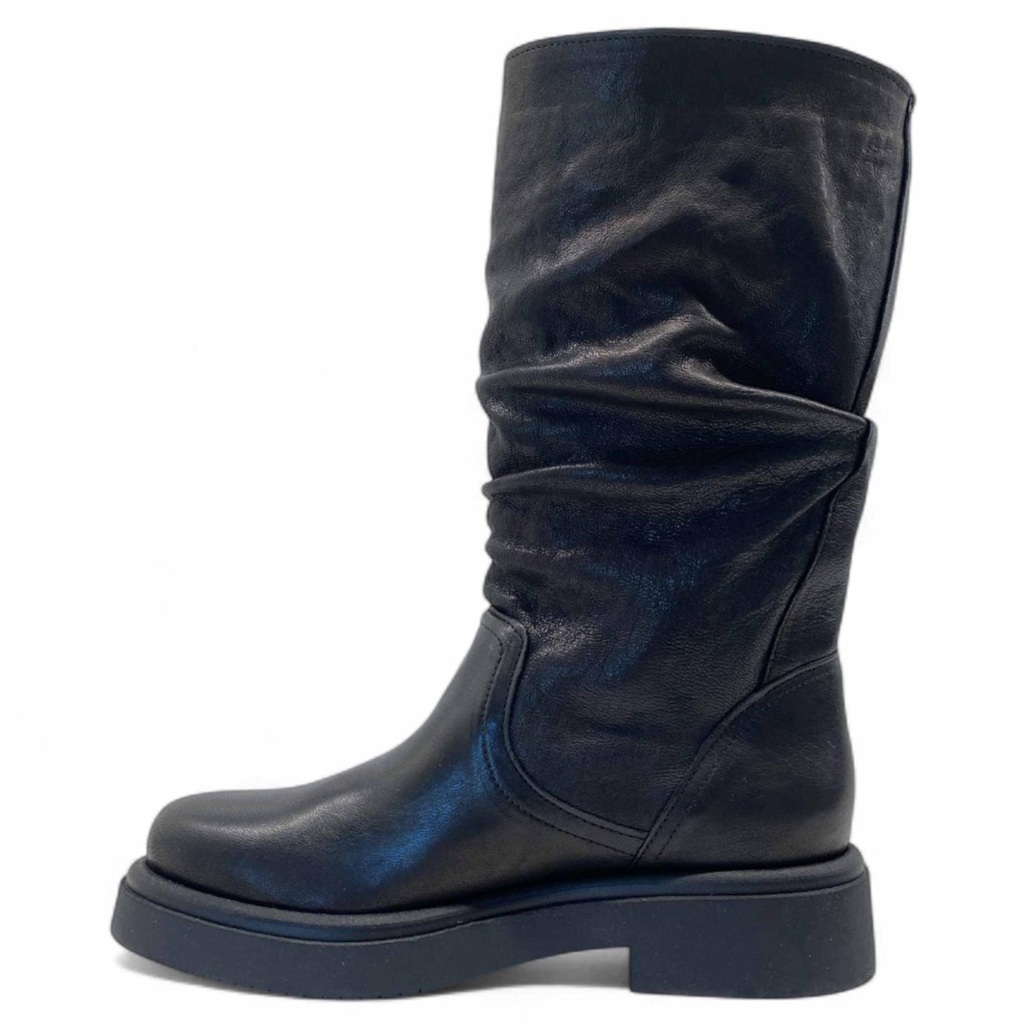 Stivali Divine Follie DF118 biker in pelle