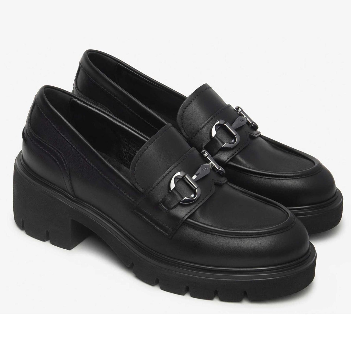 Mocassini NeroGiardini I513980-100 I513980 3980 scarpe