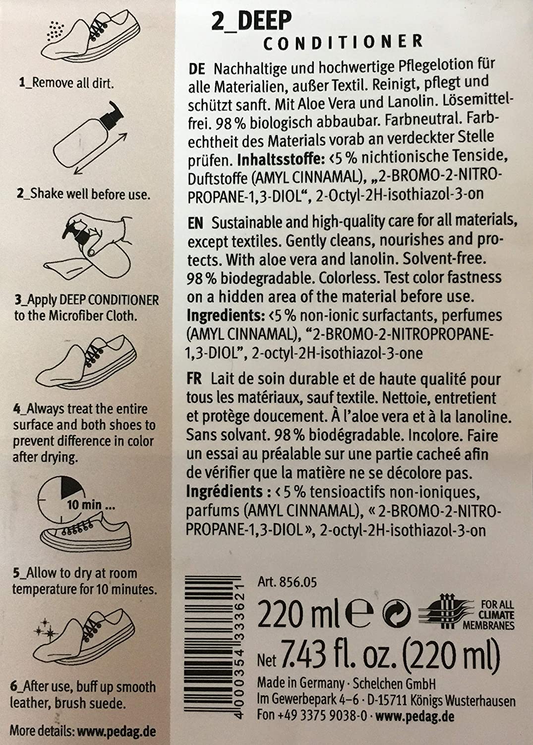 Detergente Tarrago "Sole Restorer" per sbiancare la gomma delle scarpe