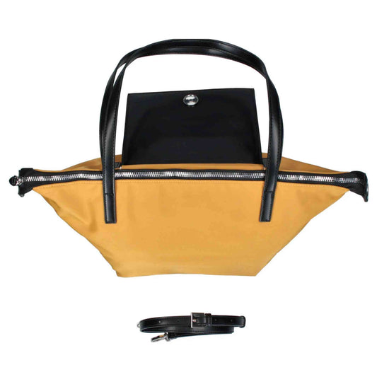Rebelle Noa nylon mostarda borsa capiente da donna