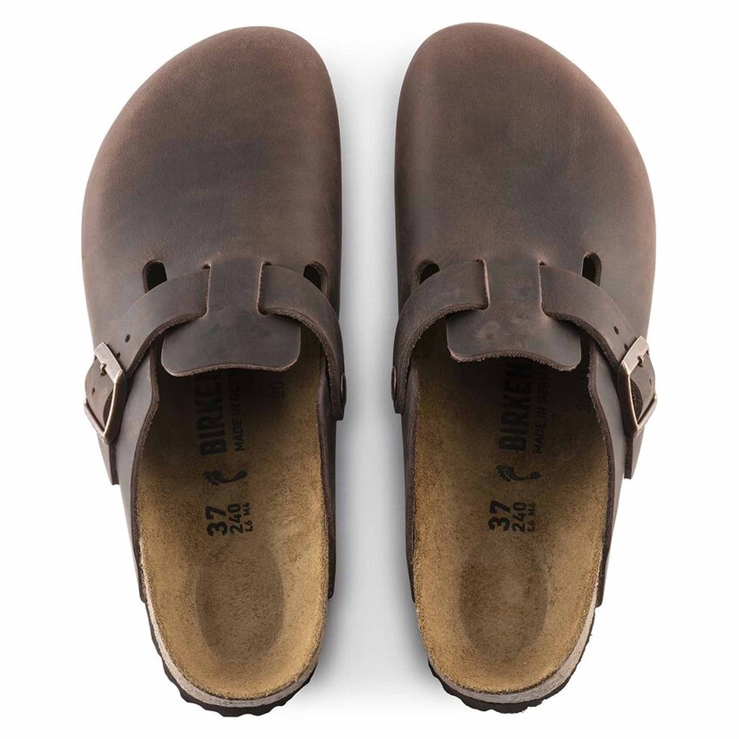 Sabot Boston Birkenstock 860133 pelle oliata marrone habana (36-40)