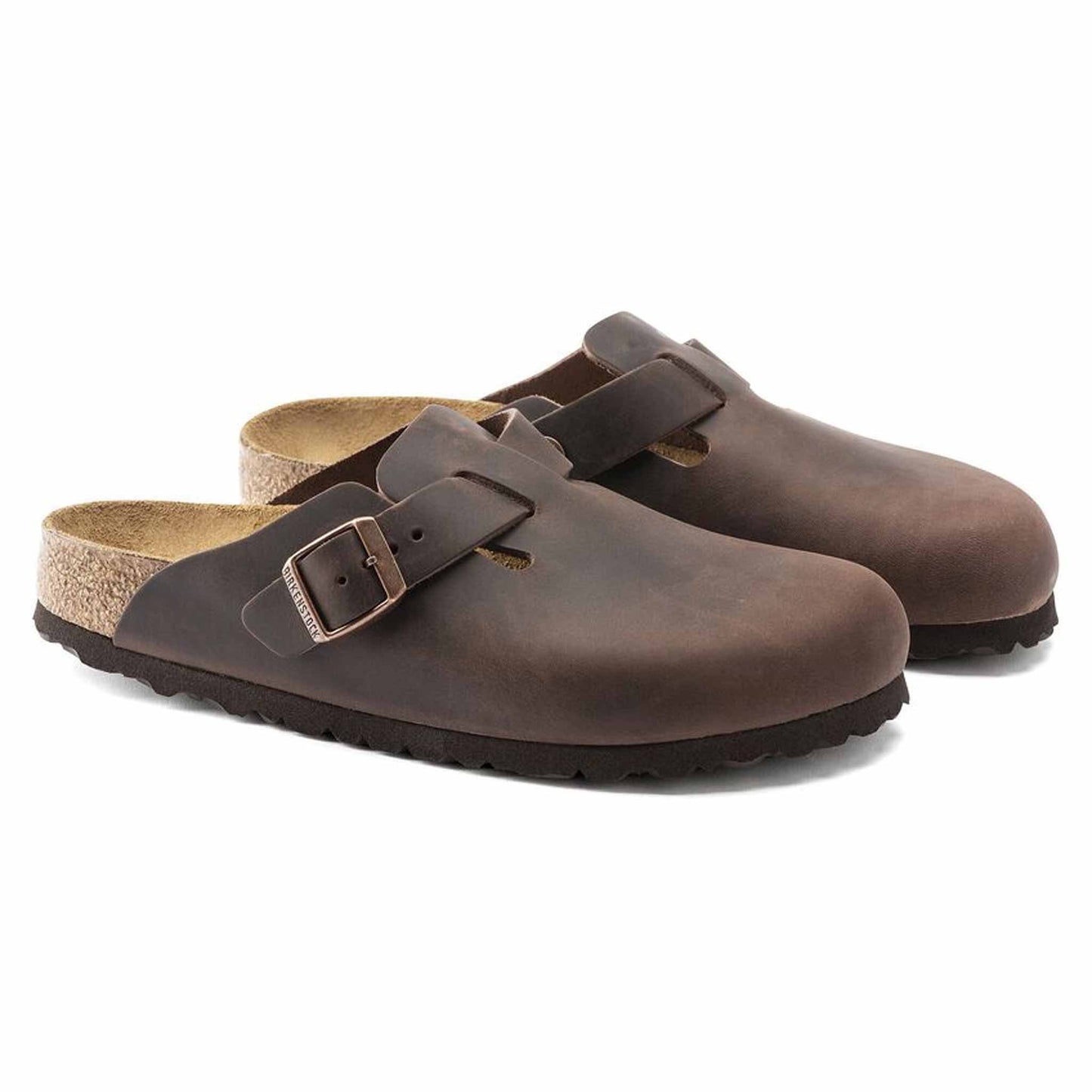 Sabot Boston Birkenstock 860133 pelle oliata marrone habana (36-40)
