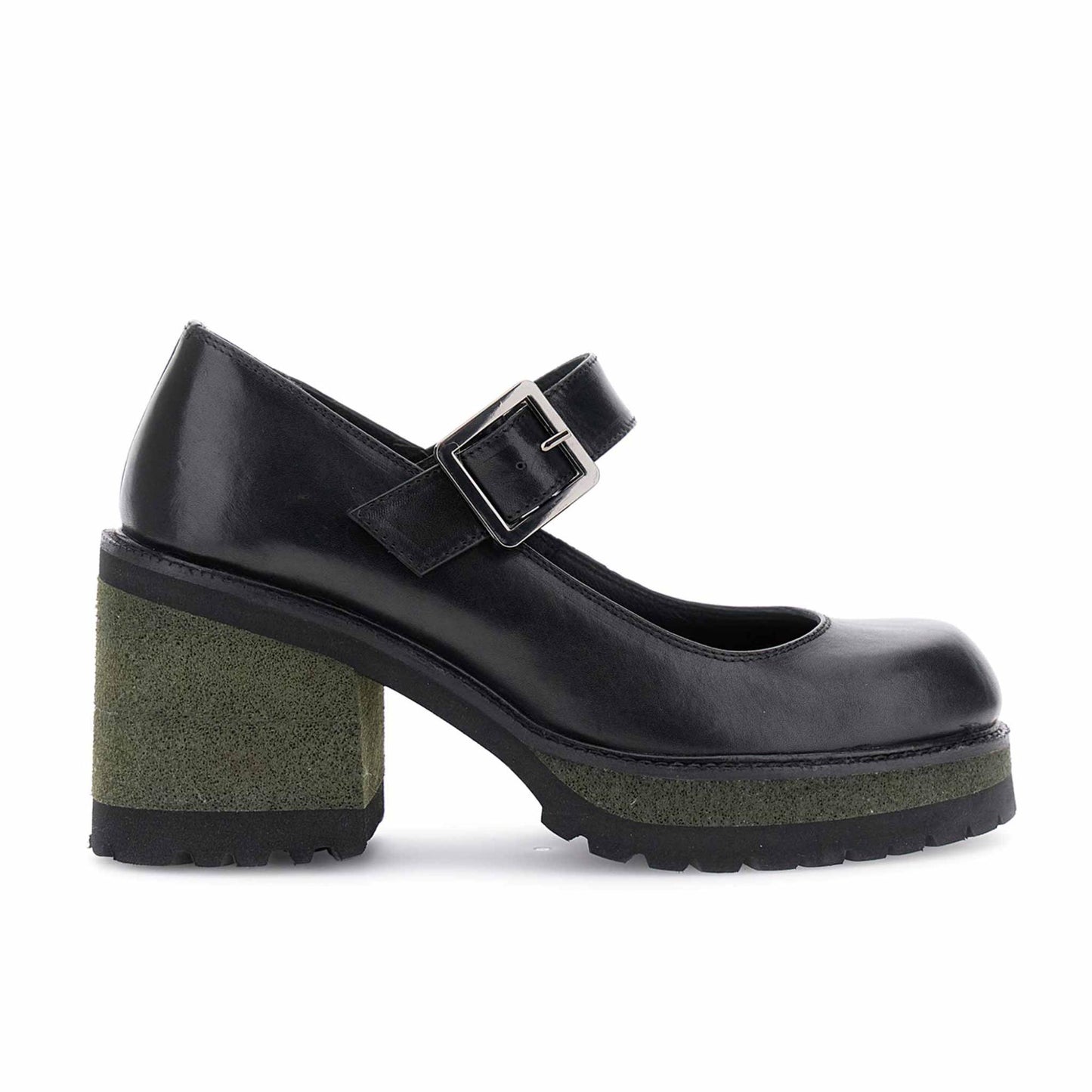 Décollété CafèNoir FE1114 in pelle con fibbia