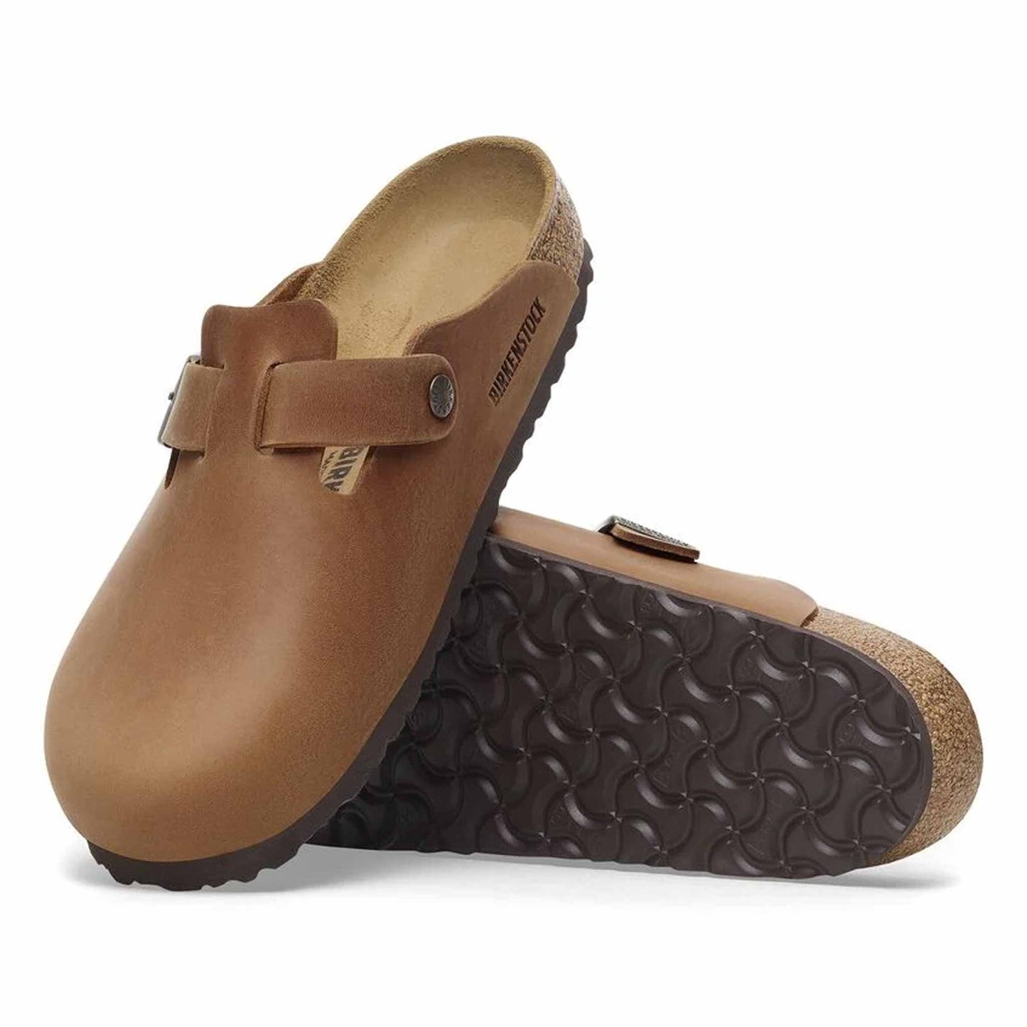 Sabot Boston Birkenstock 1028310 pelle oliata cognac (35-41)