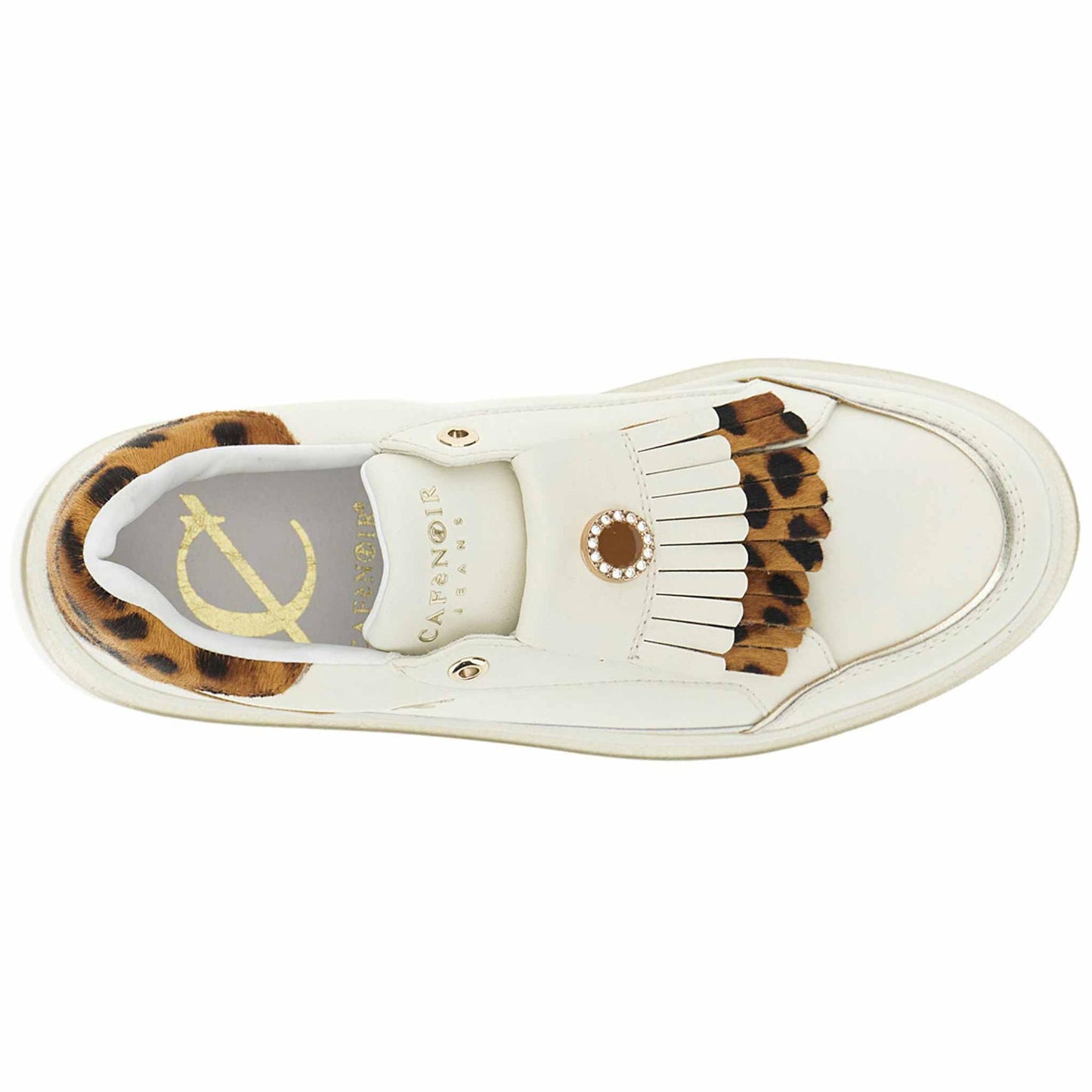 Slip-on CafèNoir DS1007 scarpe donna con frangie