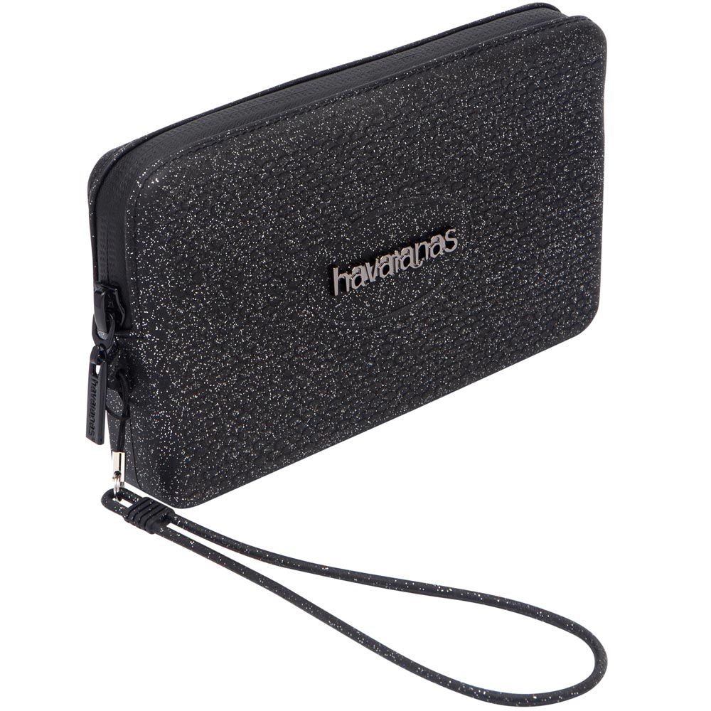 Borsa donna Mini bag plus glitter Havaianas in silicone nero
