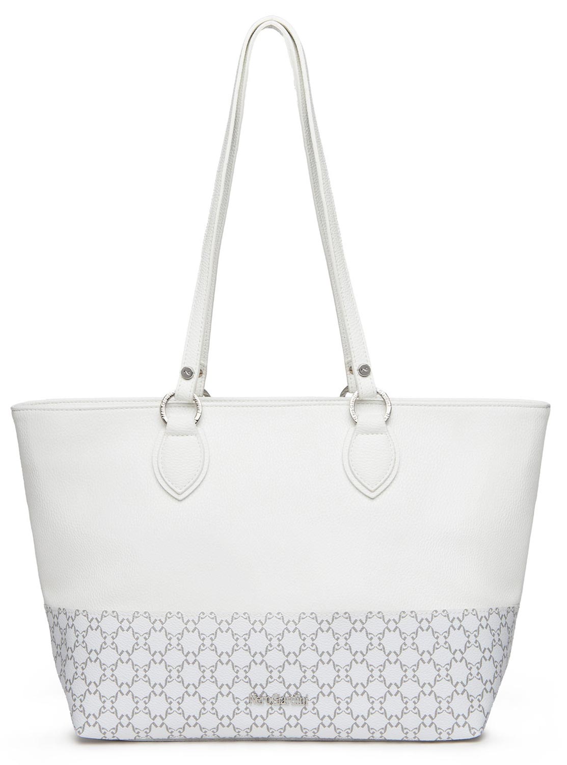 Borsa NeroGiardini E443760D-707 shopper logo donna