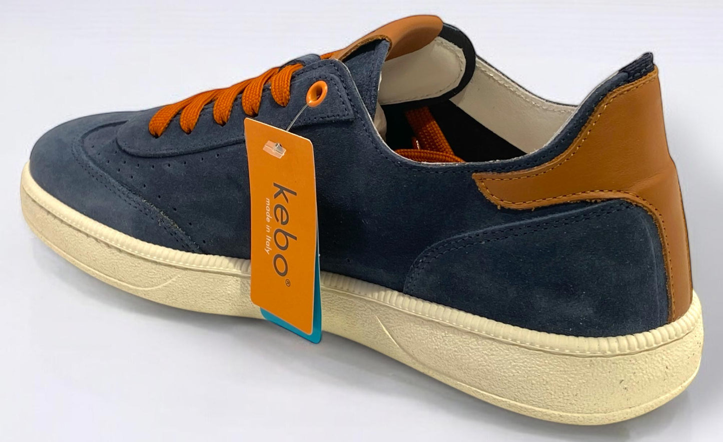 Sneaker KEBO LG5040 scarpe uomo in camoscio blu
