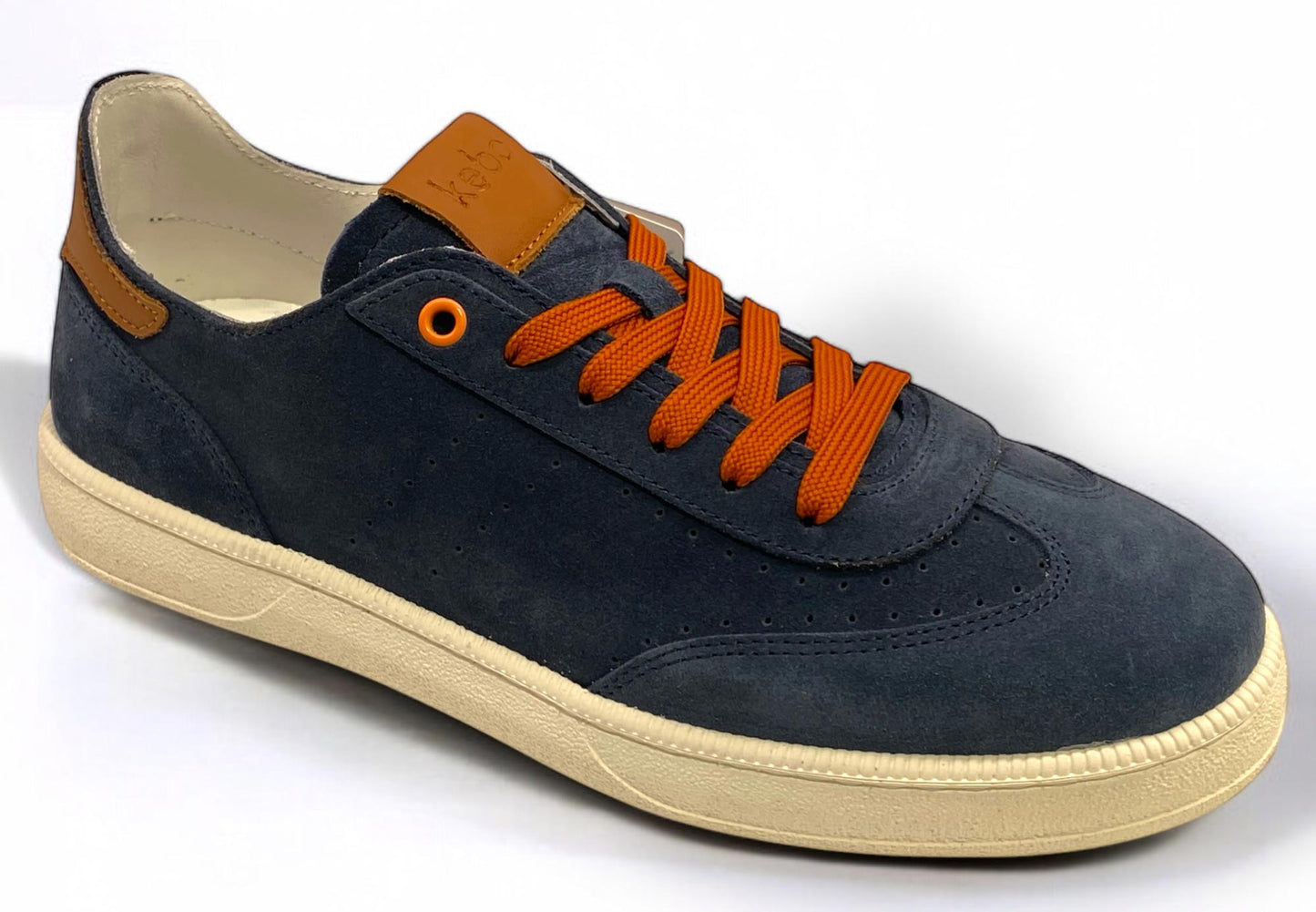 Sneaker KEBO LG5040 scarpe uomo in camoscio blu