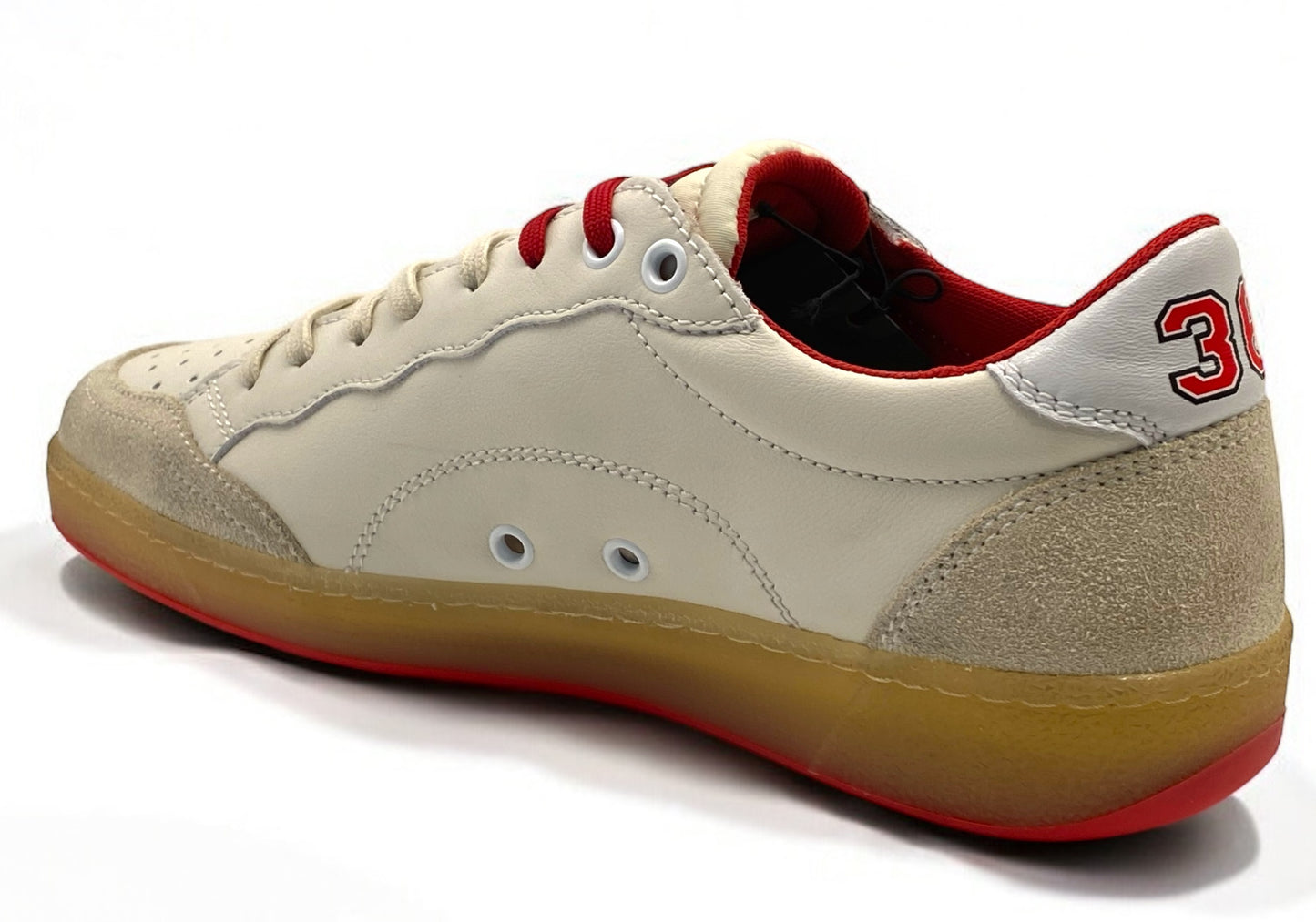 Sneaker Blauer "MURRAY" scarpe uomo bianco rosso