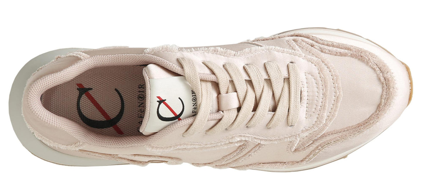 Sneaker CafèNoir DL9000 tessuto cipria metallizzato