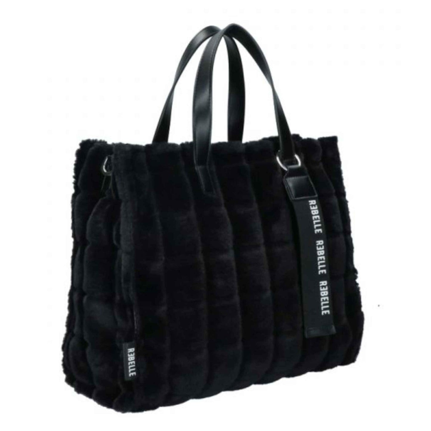 Borsa shopping REBELLE ELECTRA FUR REB0291-T0001 nero