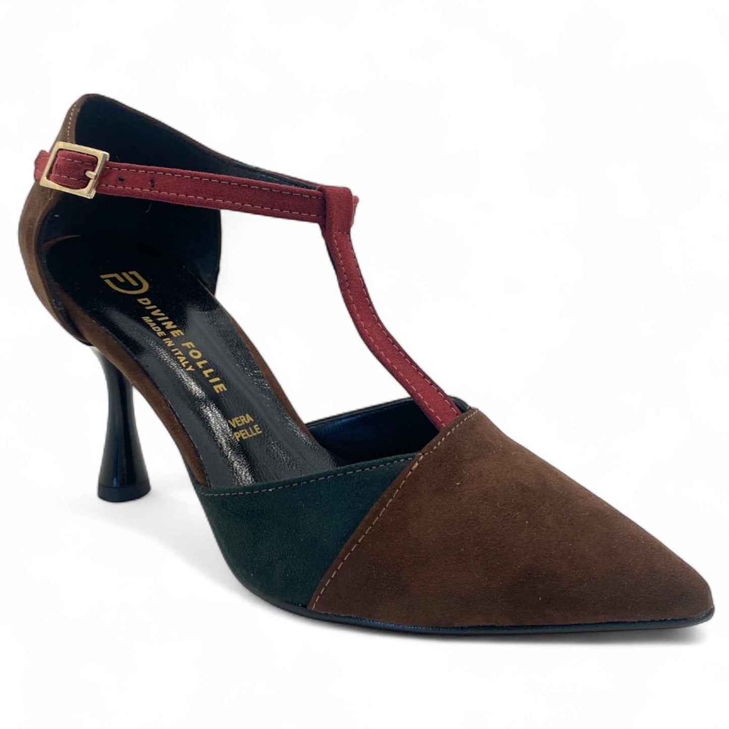 Decolte Divine Follie 8017 Marrone/Verde
