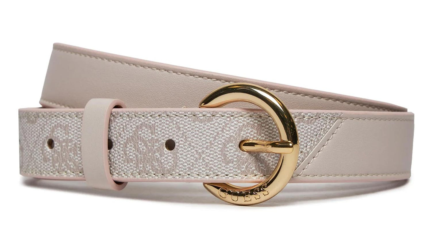 Cintura Guess BW9077-P4125 cinta donna in pelle bianco latte