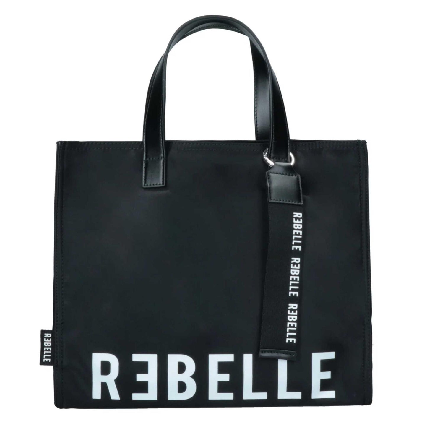 Borsa shopping REBELLE ELECTRA NYLON borsa nera