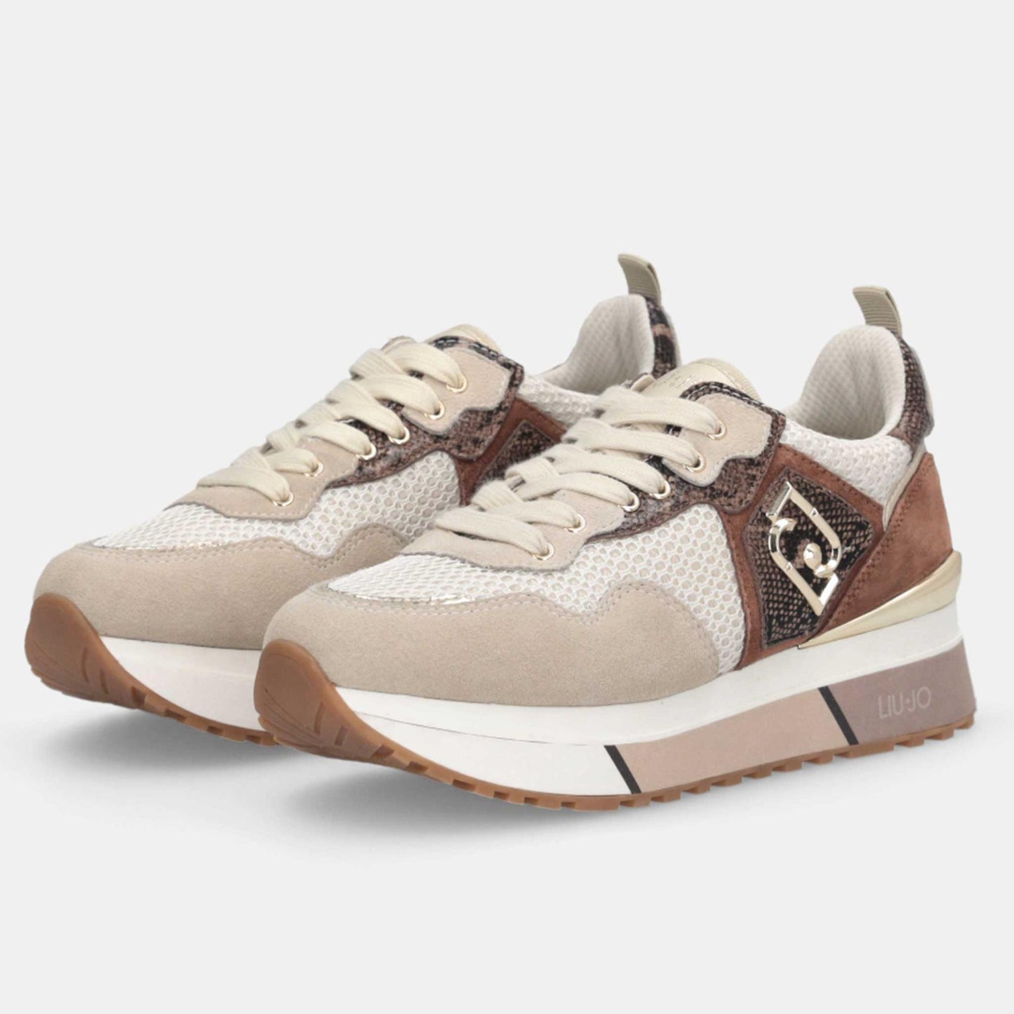Sneakers LIU JO "Maxi Wonder 01" BF5009 beige