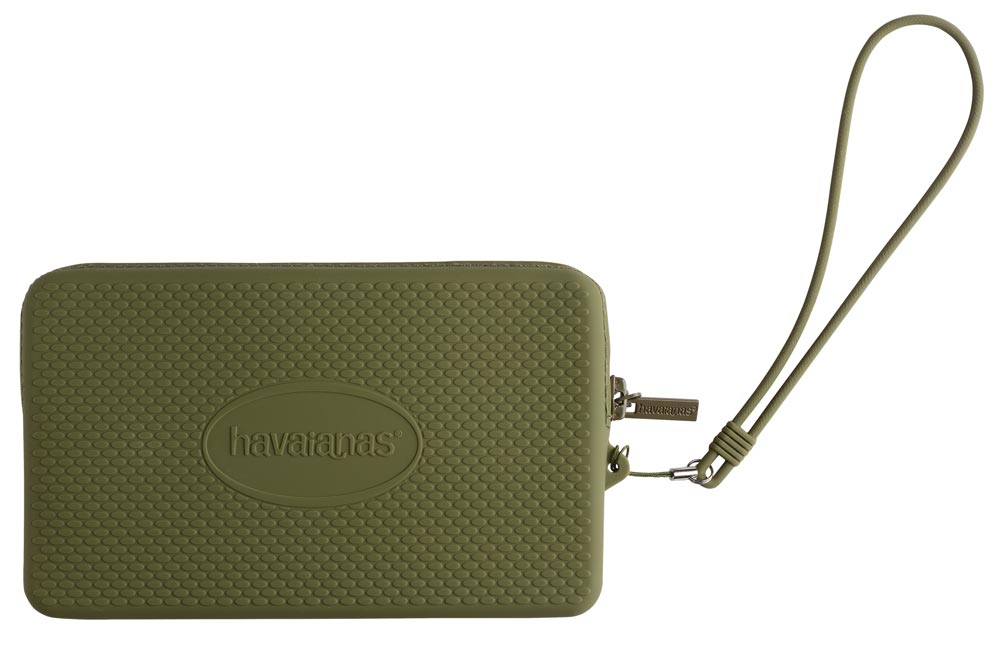 Borsa Mini bag Logo Havaianas in silicone verde oliva