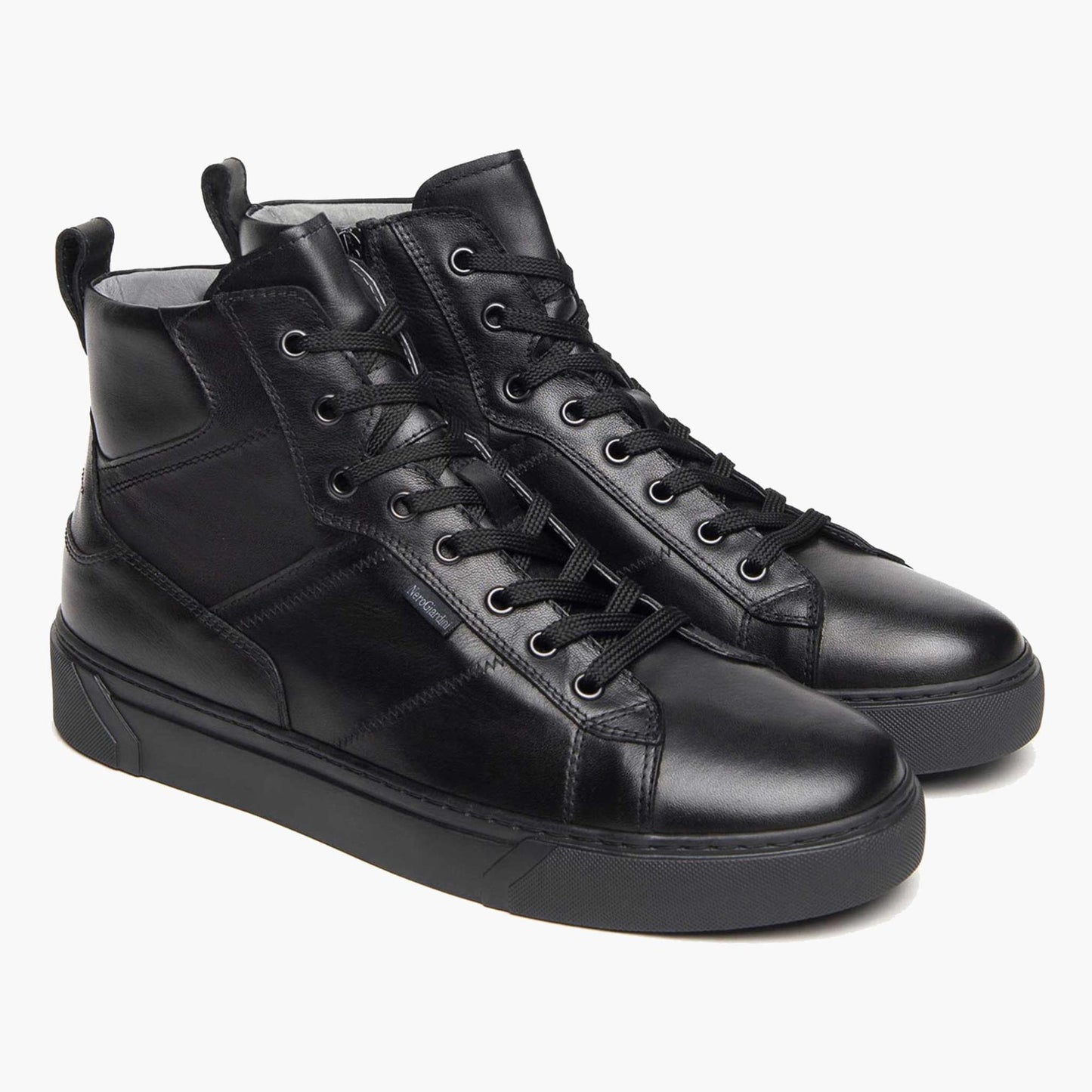 Sneaker Mid NeroGiardini I400451-100 I400451 0451 scarpe