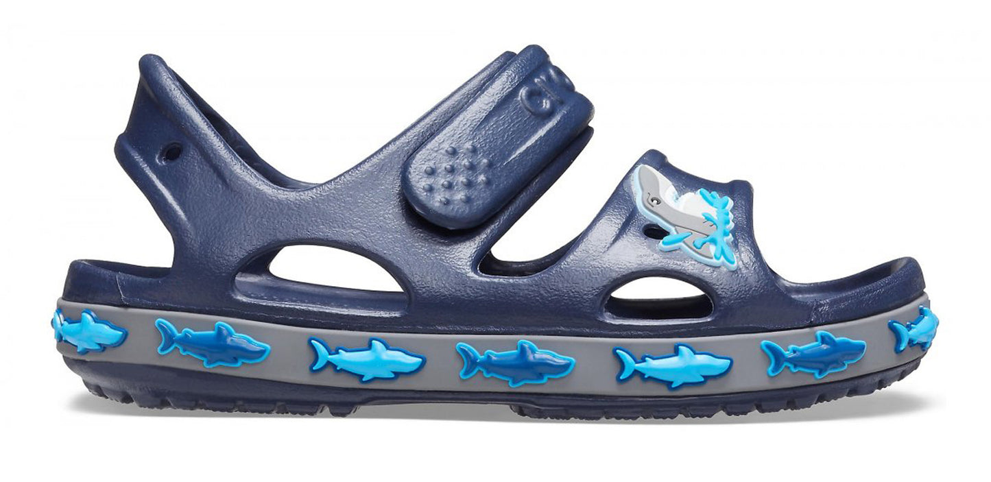 Sabot Shark Band kids Crocs Blu Navy 206365