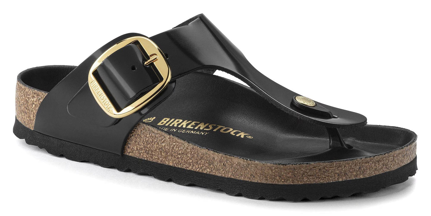 Sandali Gizeh Big Buckle Birkenstock 1021467 nero shine (36-40)