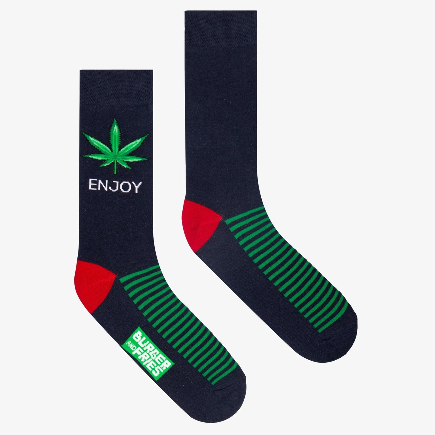 Calze Funny Socks BF1011 "Smoke in the Sky" Socks Burger and Fries