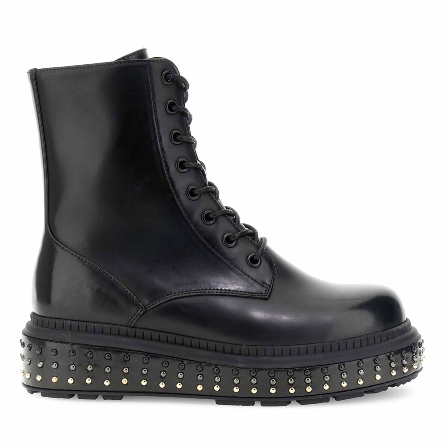 Anfibio CafèNoir FC9701 scarpe platform borchiato