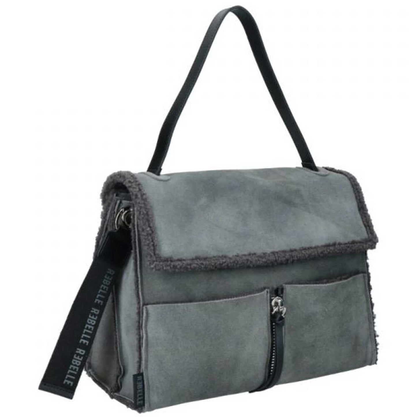 Borsa a cartella REBELLE CLIO HYPER borsa donna in pelle grigio