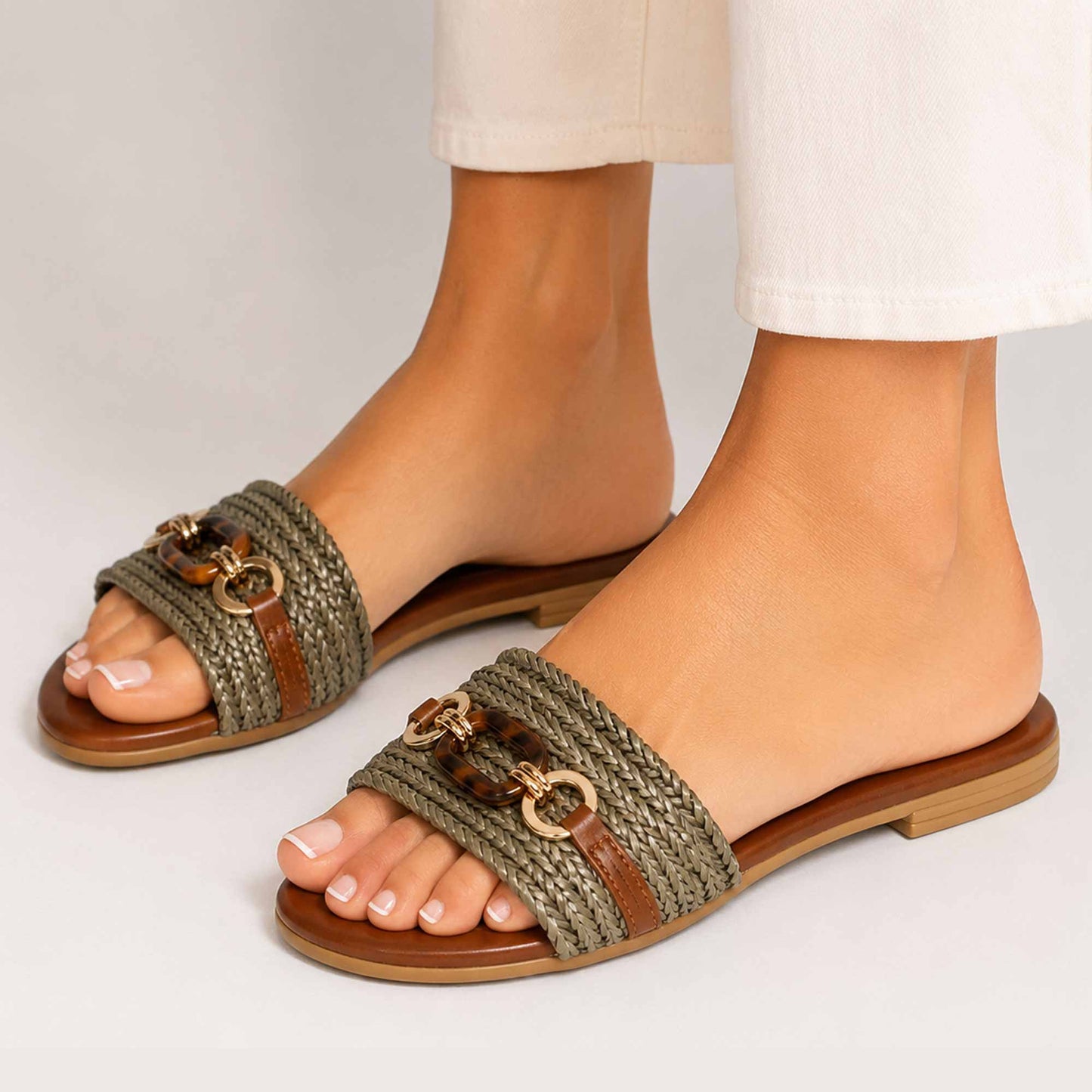 Ciabatta Concept 17113 Sandali donna Verde Salvia