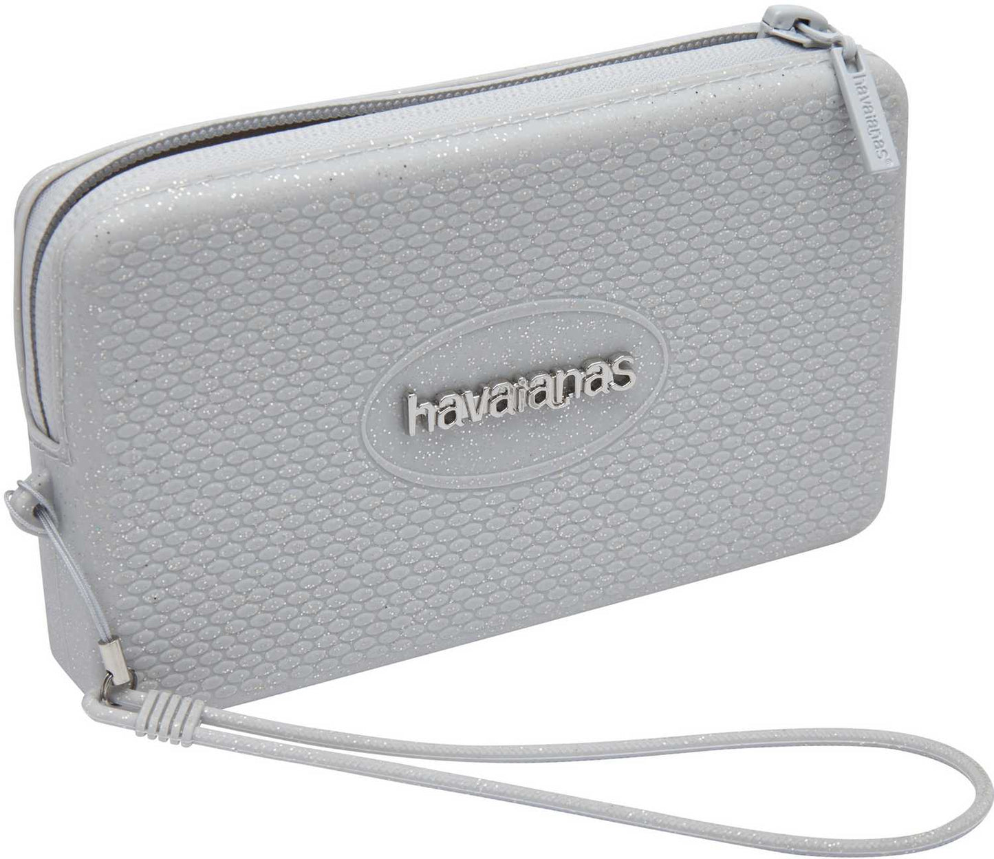 Borsa donna Mini bag plus glitter Havaianas in silicone argento
