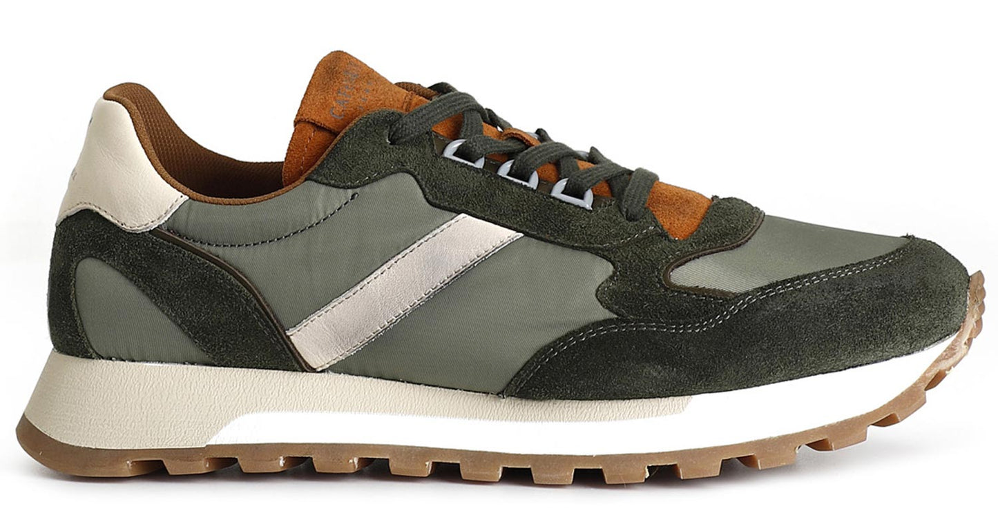 Sneakers CafèNoir PC6434 scarpe uomo verde