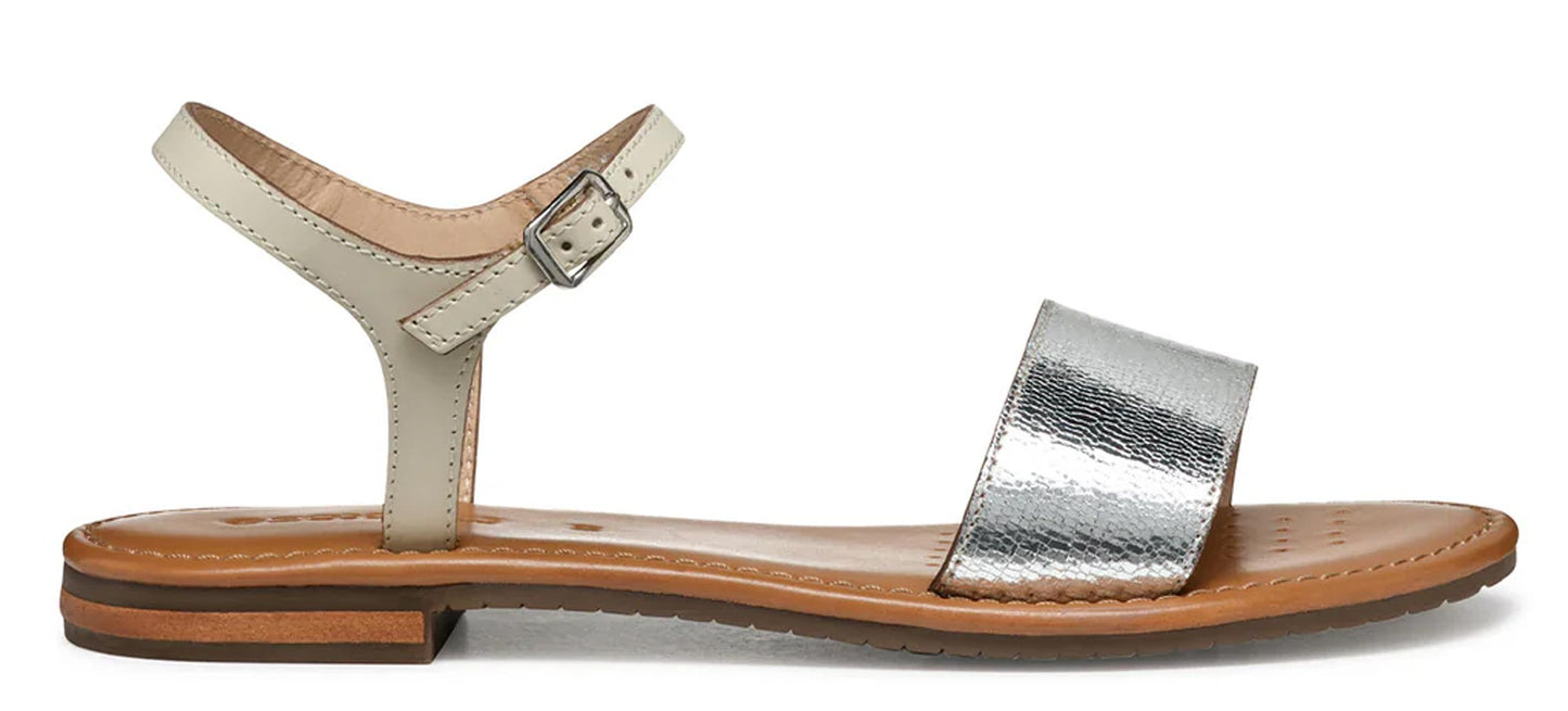 Sandali GEOX "Sozy" D55LXJ pelle argento