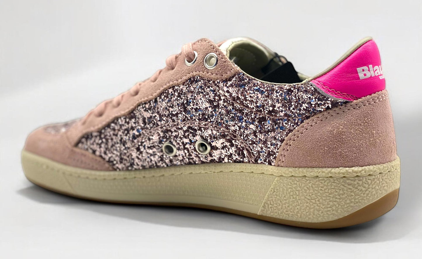 Sneaker Blauer OLYMPIA scarpe donna glitter rosa