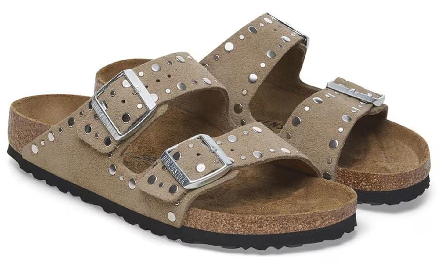 Sandali Arizona Rivet Birkenstock camoscio taupe 1029390 (36-41)