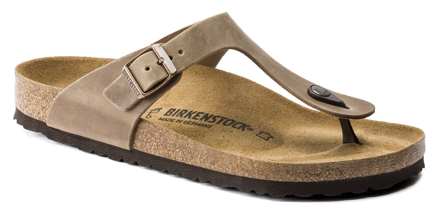 Infradito Birkenstock Gizeh 943811 in pelle oliata tabacco (35-41)