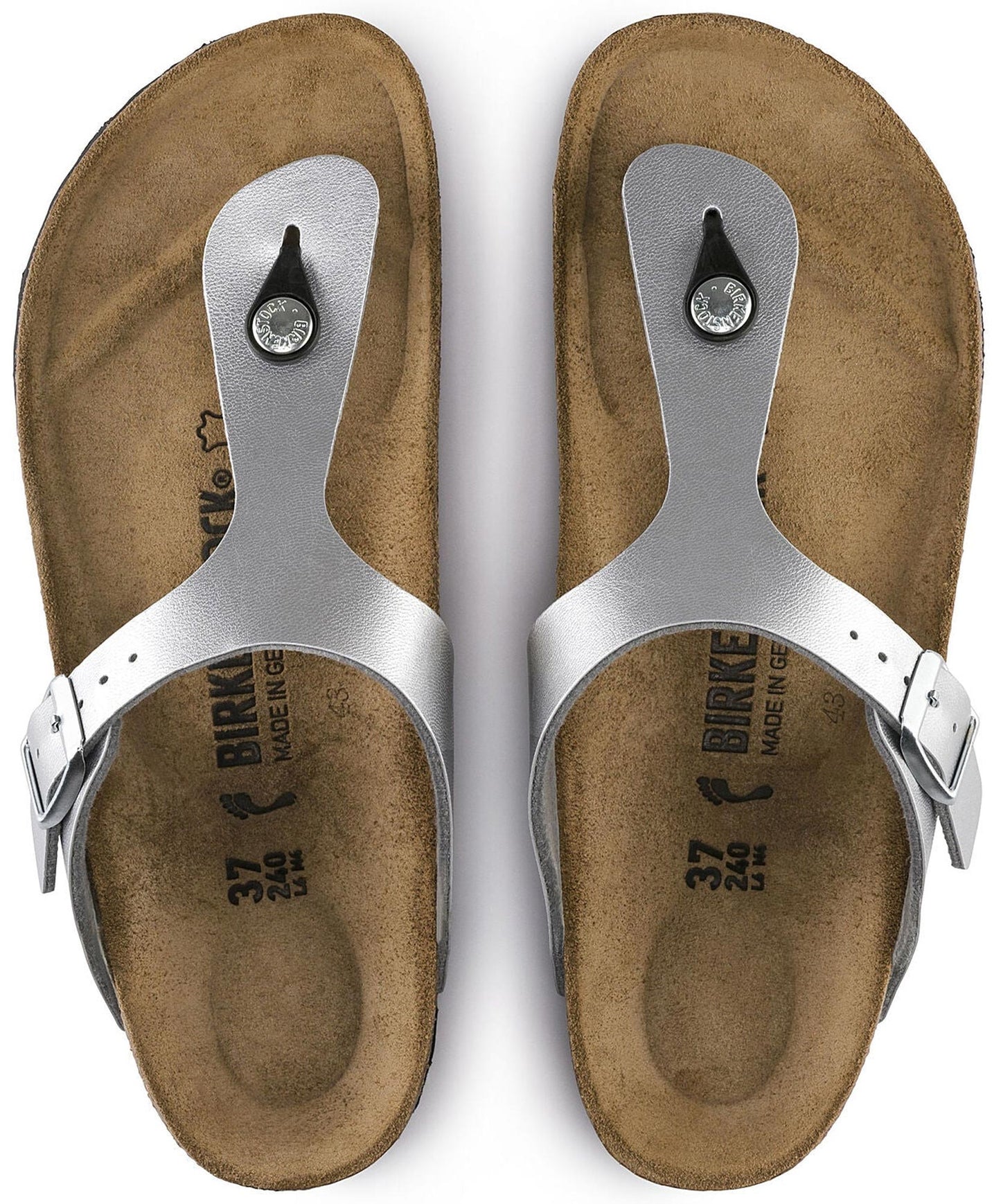 Infradito Birkenstock Gizeh 0043851 sandali argento (36-41)