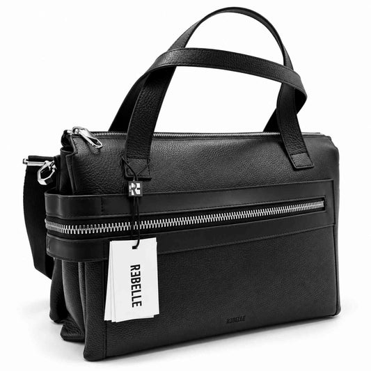 Borsa REBELLE NIKOLE Cartella in pelle nera