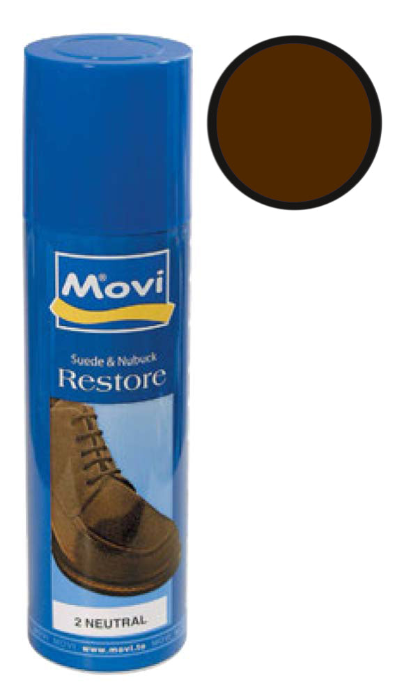 Spray ravvivante per camoscio e nubuck di colore marrone scuro