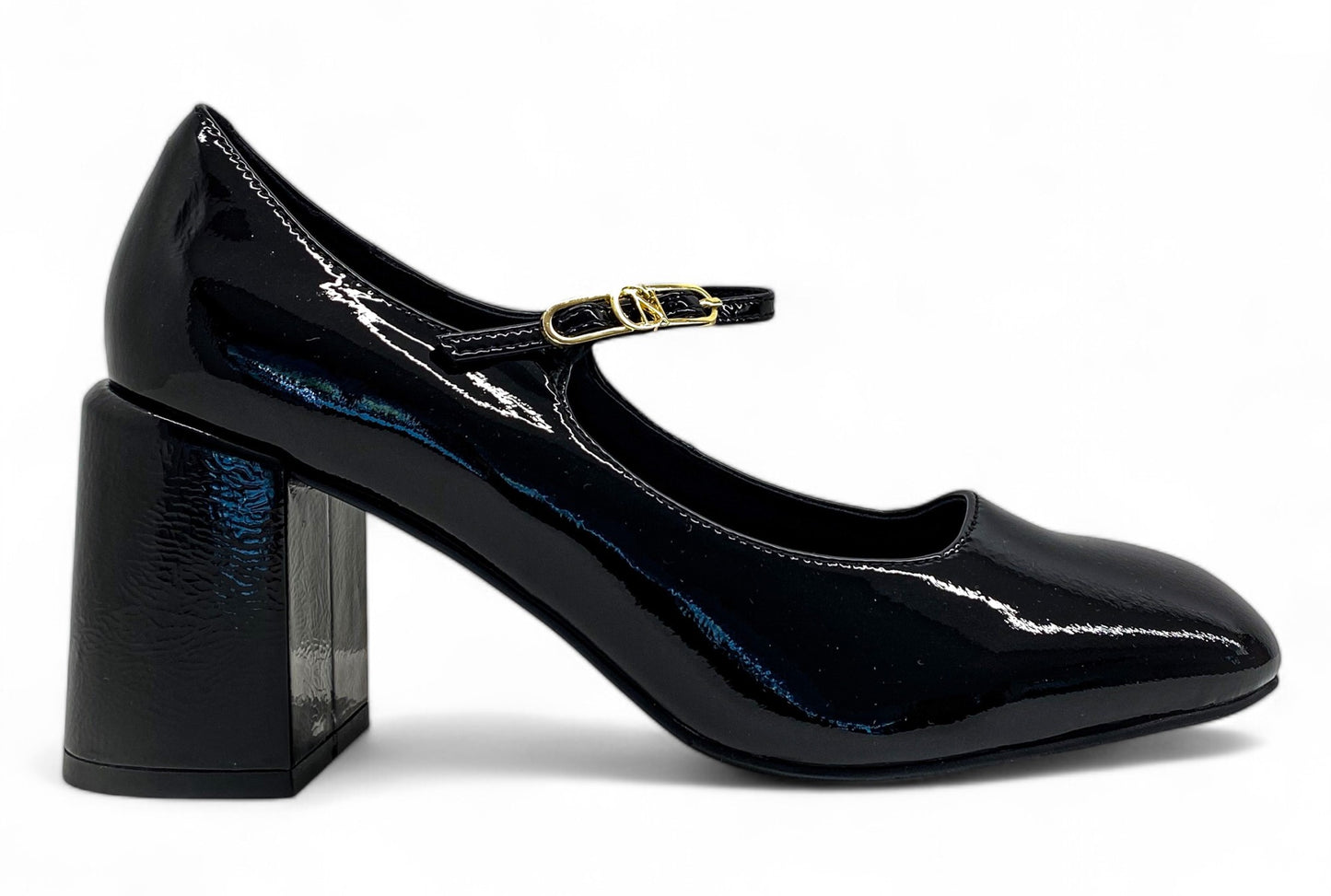 Decoltè CafèNoir GC3223 scarpe donna in pelle verniciata nera