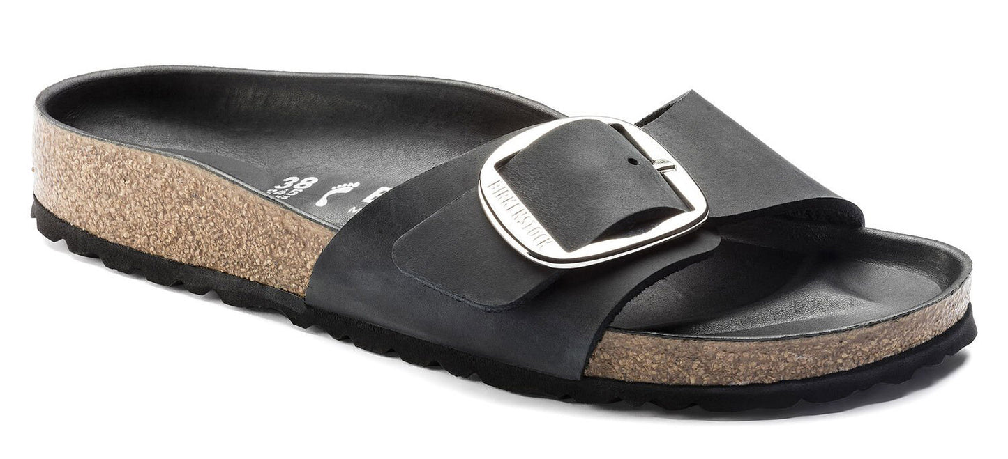 Sandali Birkenstock Madrid Big Buckle in pelle nera 1006523
(35-41)
