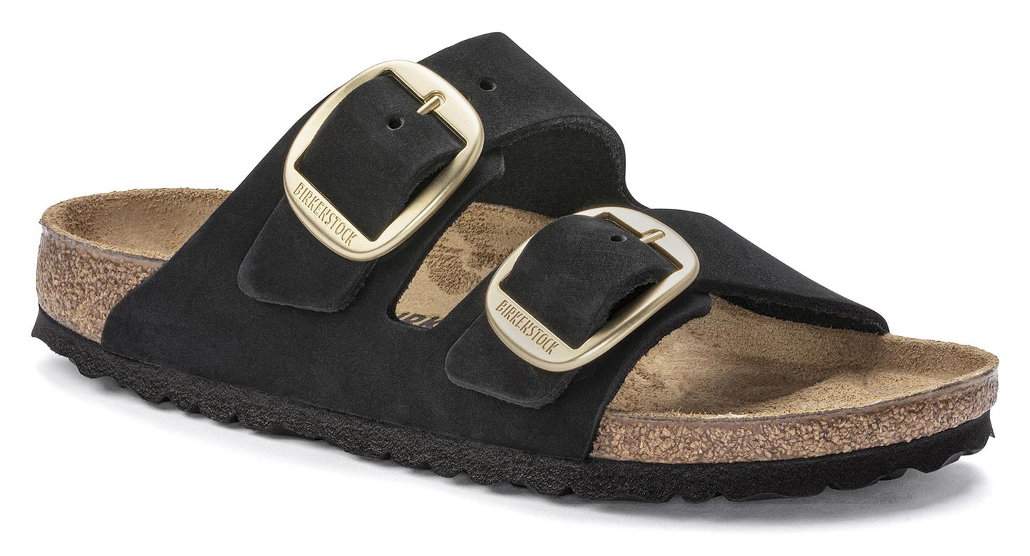 Sandali Arizona Big Buckle Birkenstock in nubuck nero 1023290 (35-41)