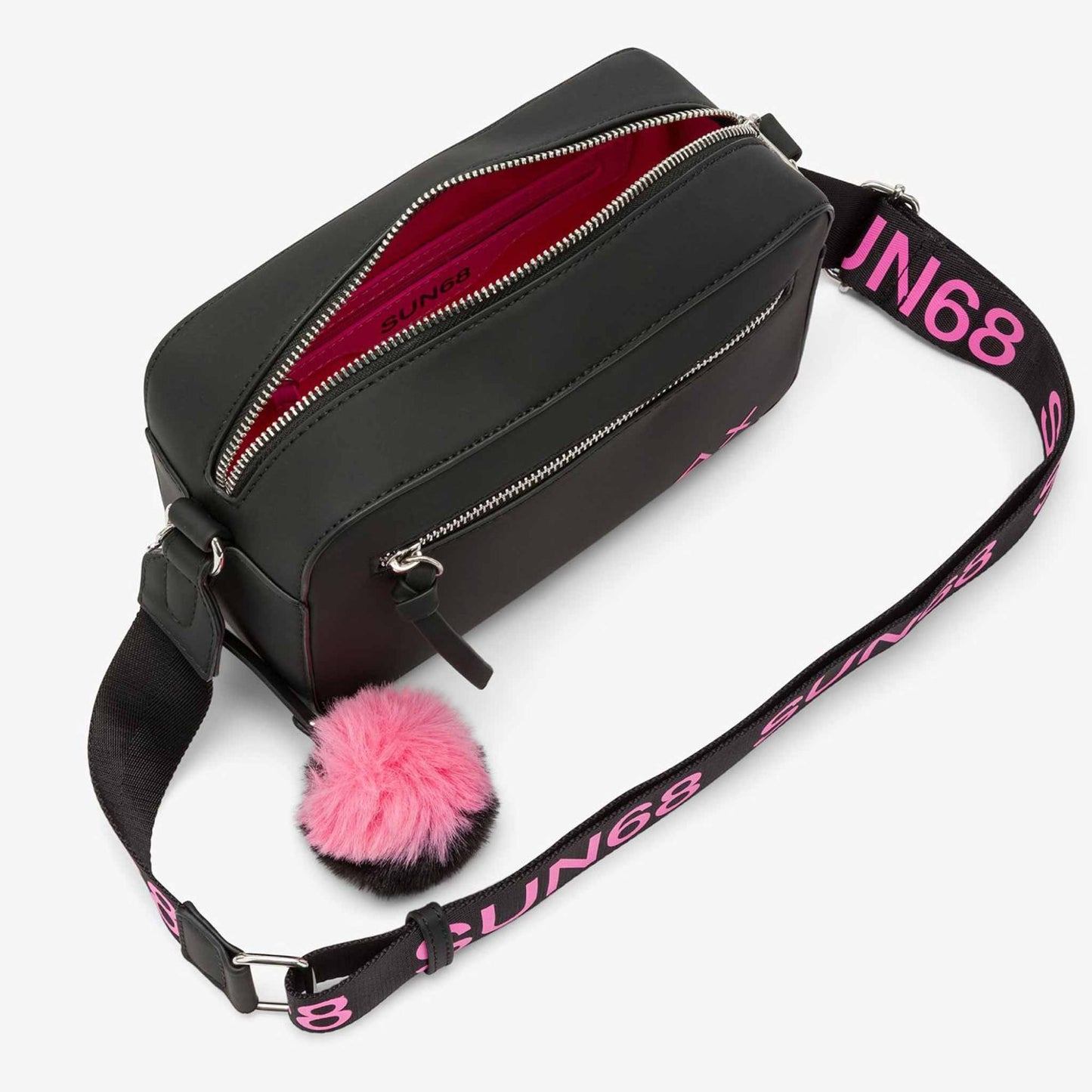 Borsa SUN68 tracolla nylon nero Z45269_11