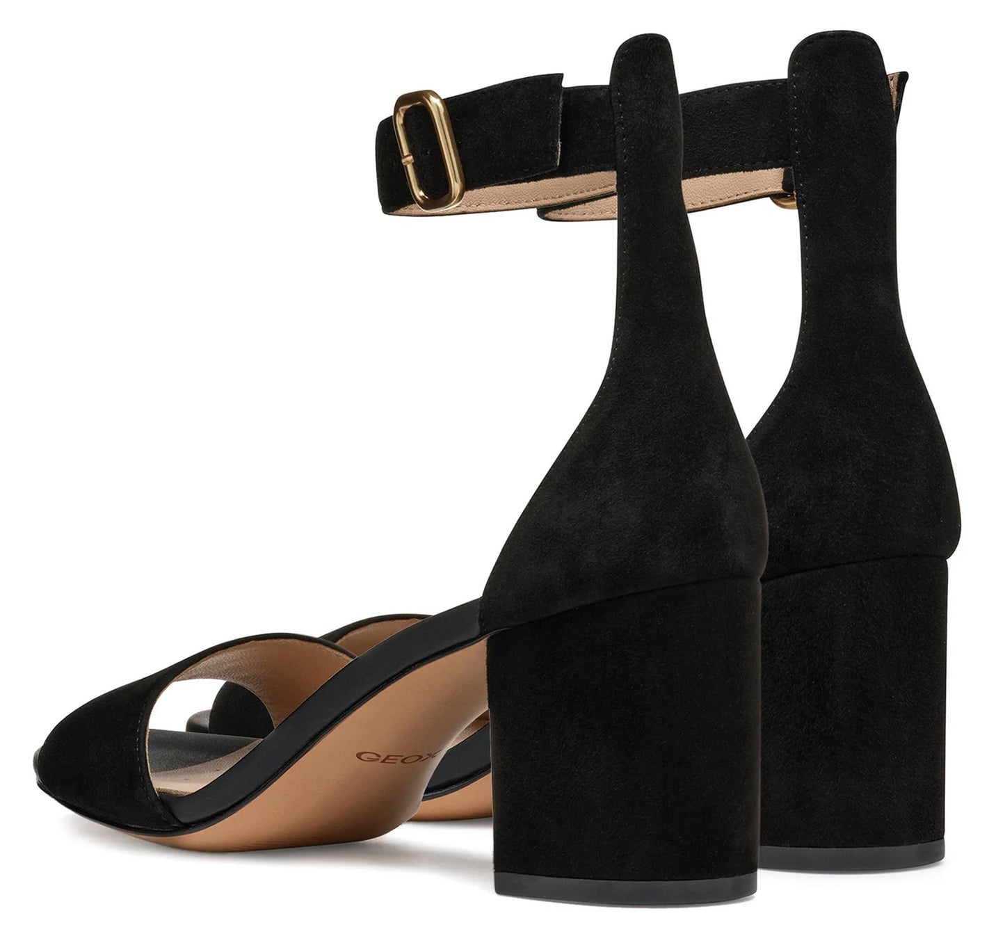 Sandali GEOX "Virnilisa" in camoscio nero