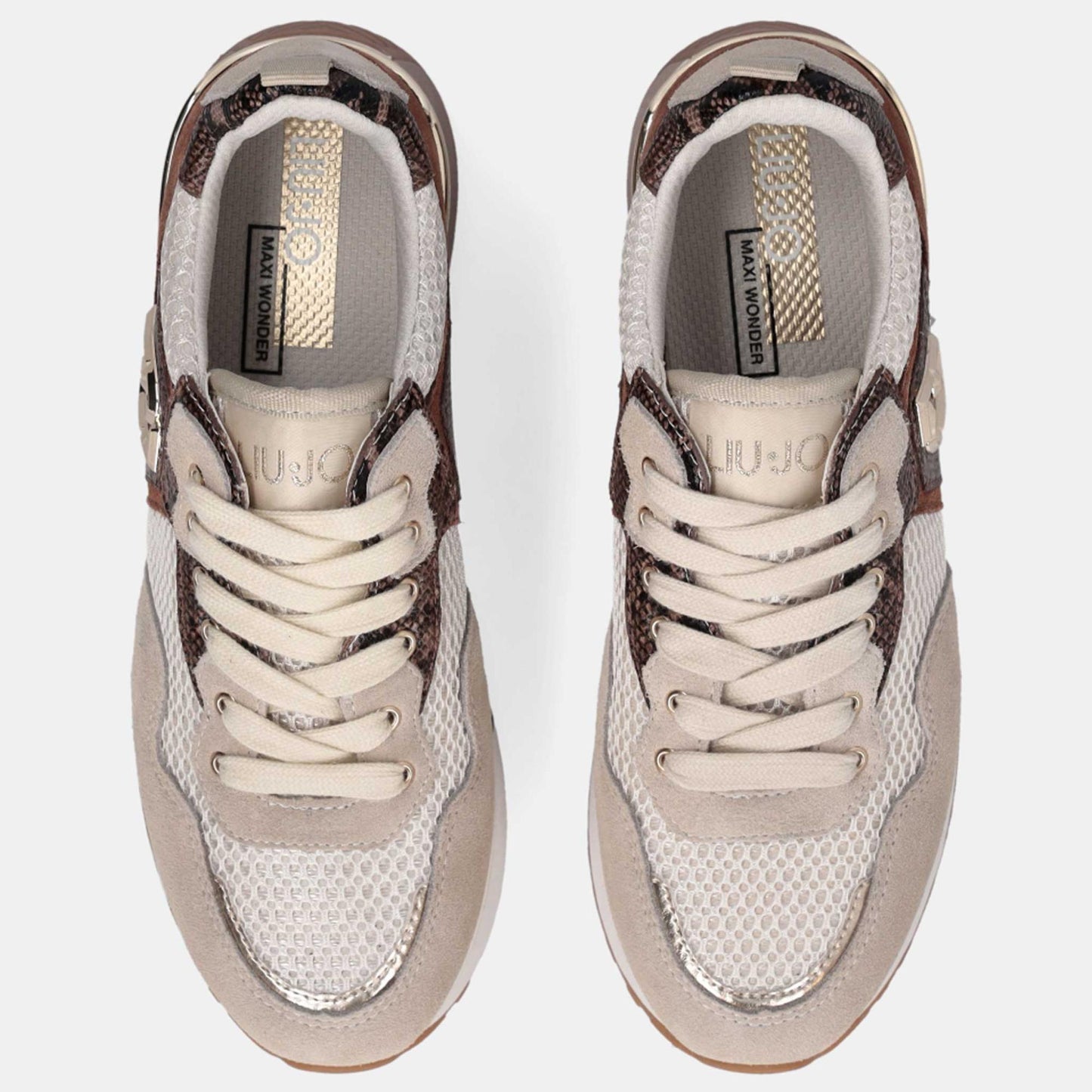 Sneakers LIU JO "Maxi Wonder 01" BF5009 beige