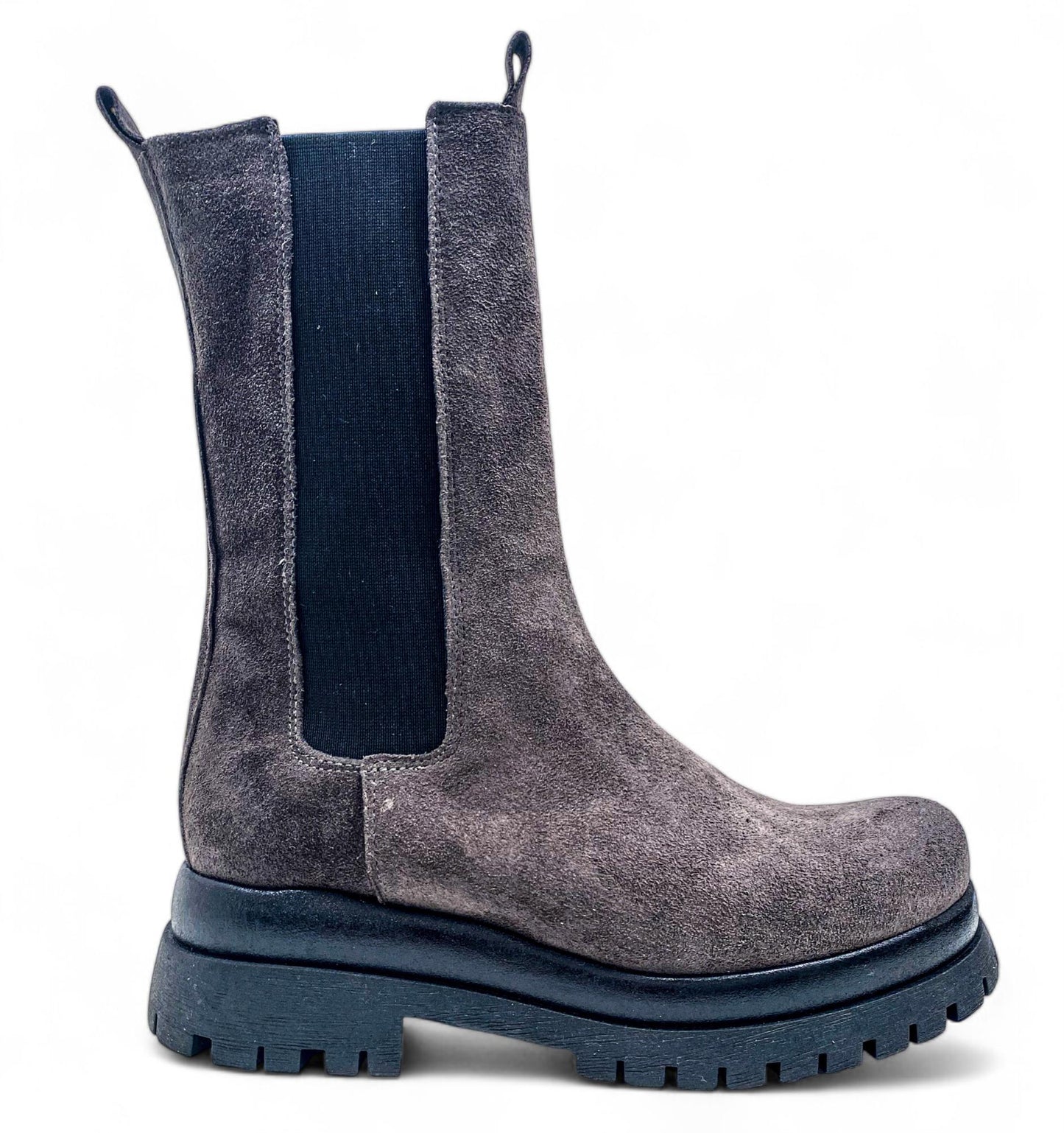 Polacchino Divine Follie AIS65 stivali donna in camoscio grigio