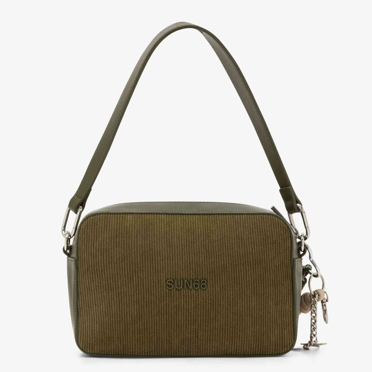 Camera bag velvet corduroy SUN68 Y46218_74 militare scuro