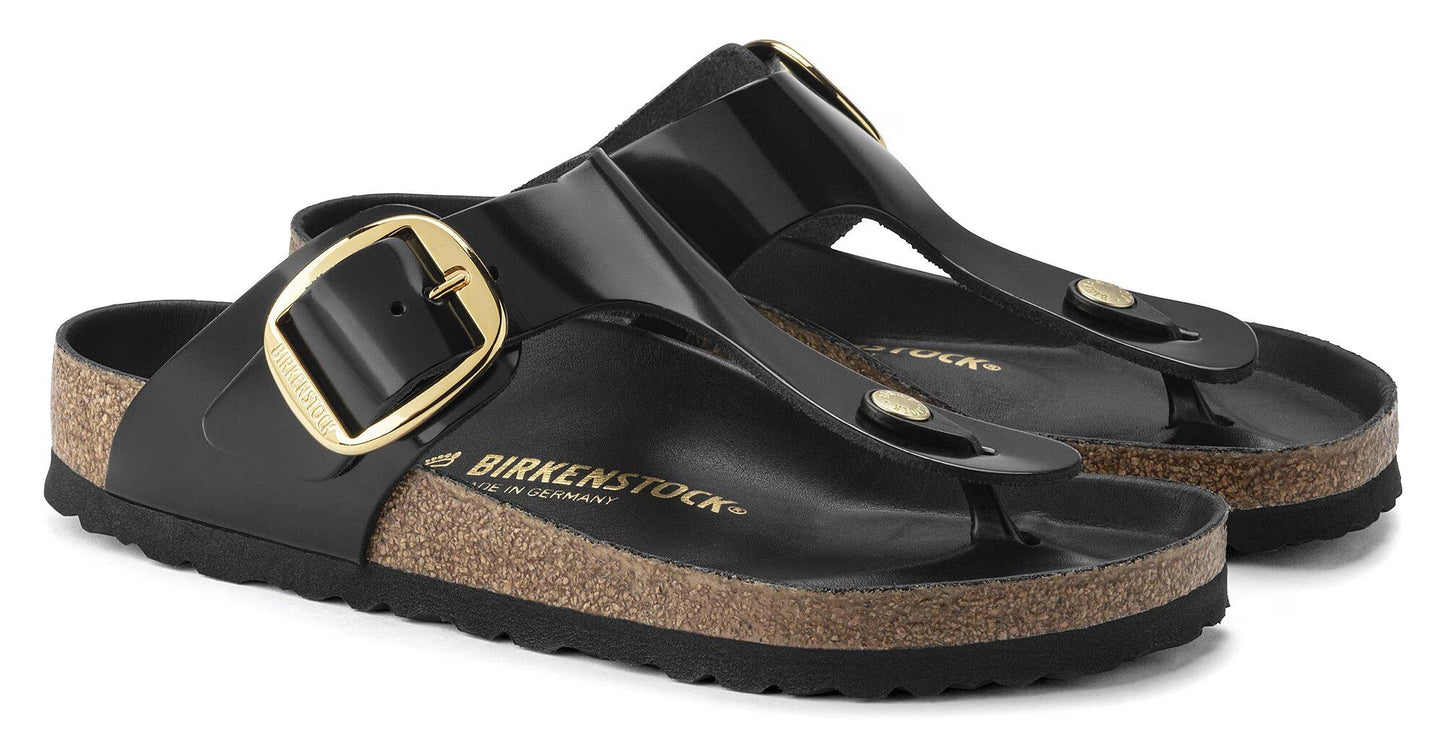 Sandali Gizeh Big Buckle Birkenstock 1021467 nero shine (36-40)