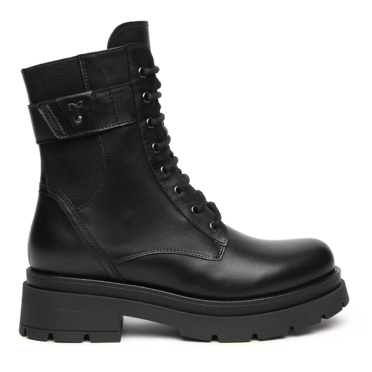 Anfibio NeroGiardini Donna Nero I618070D-100 in Pelle | Autunno/Inverno