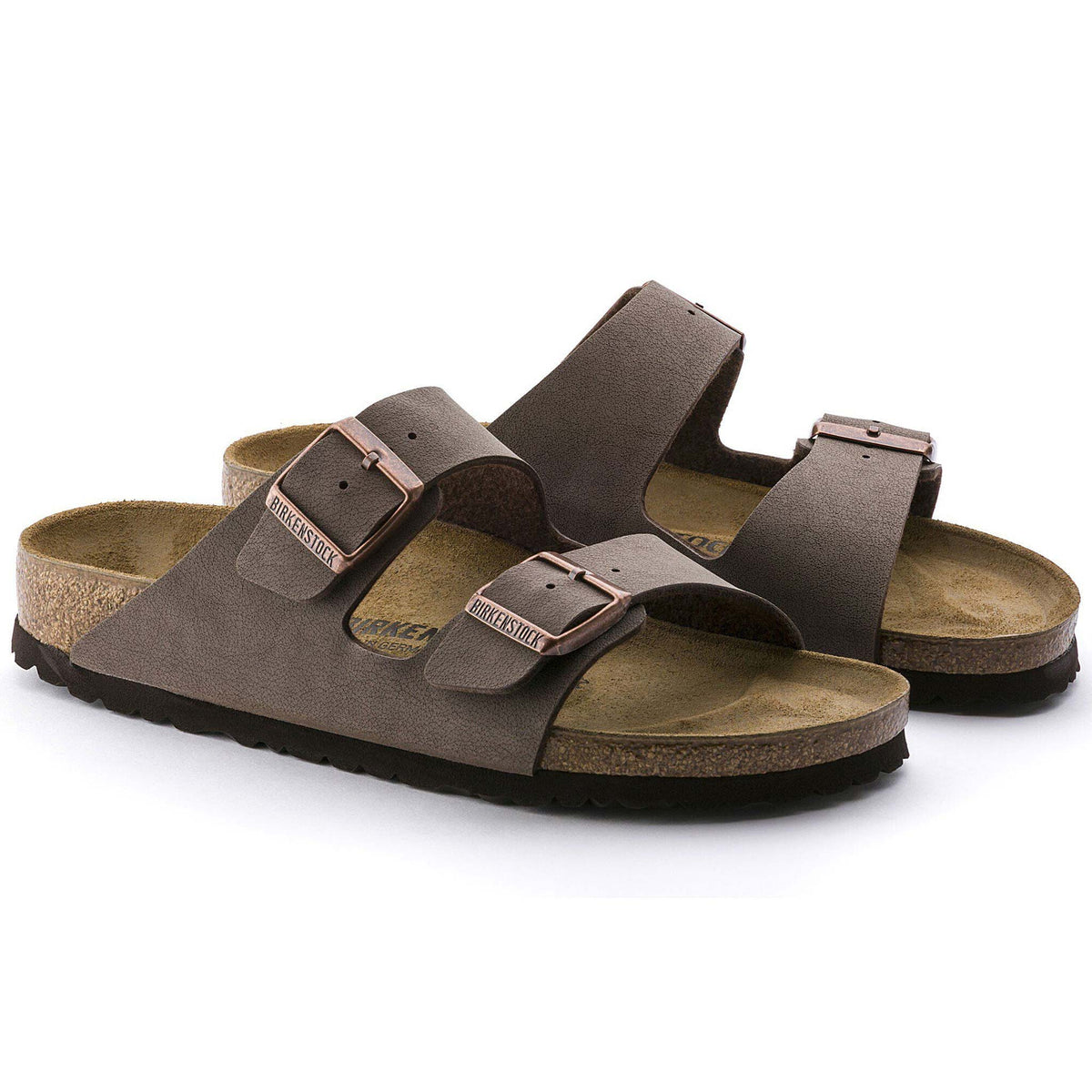Sandali Arizona Unisex Birkenstock Marrone Mocca, Calzata Stretta 151183