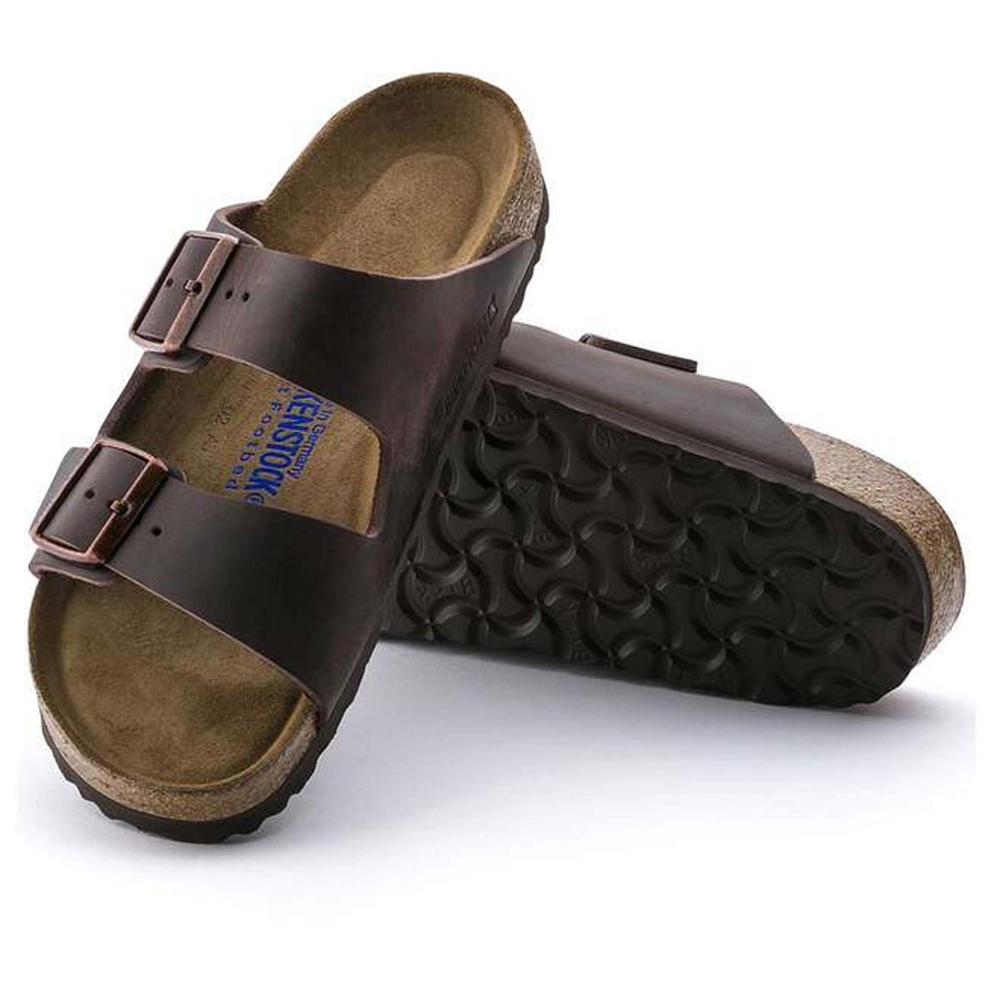 Sandali Arizona Soft Birkenstock 0452763 in pelle marrone habana (35-40)