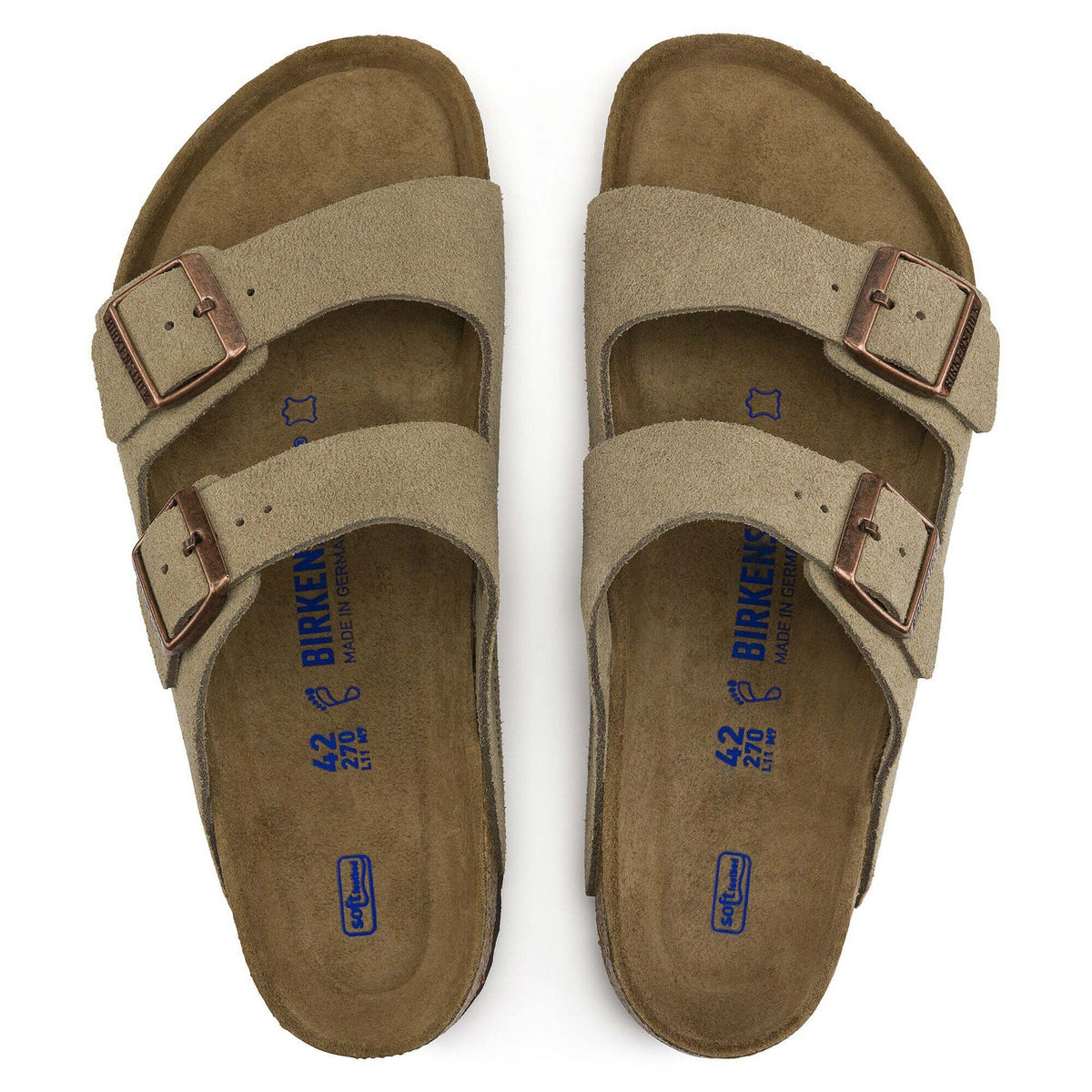 Sandali Arizona Soft Birkenstock camoscio taupe 951303 (35-40)